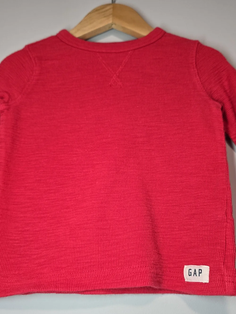 GAP Kids Red Long-Sleeve Thermal Top